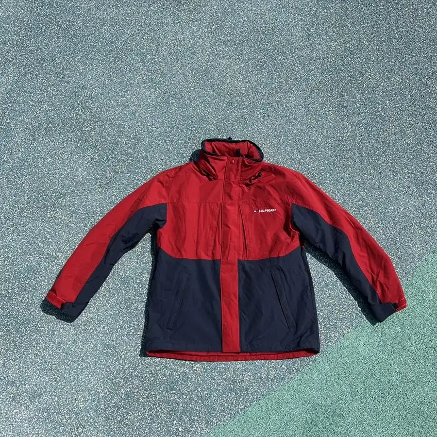 1990s Tommy Hilfiger 올드 타미 후리스 봄버