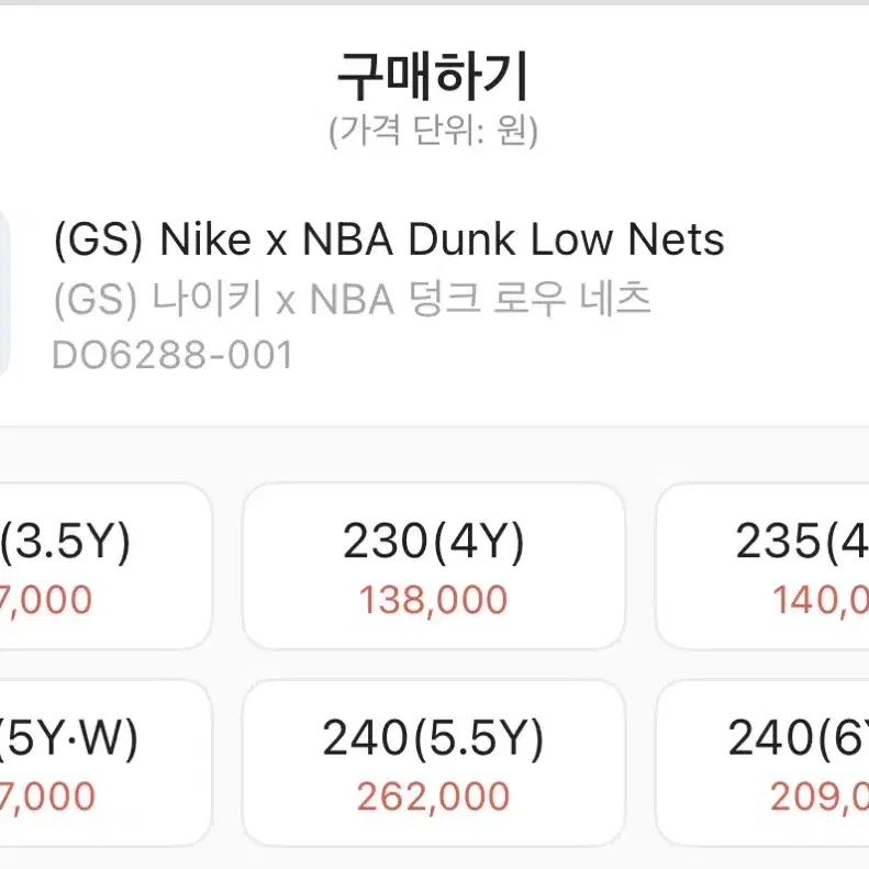 나이키 덩크 NBA X 네츠