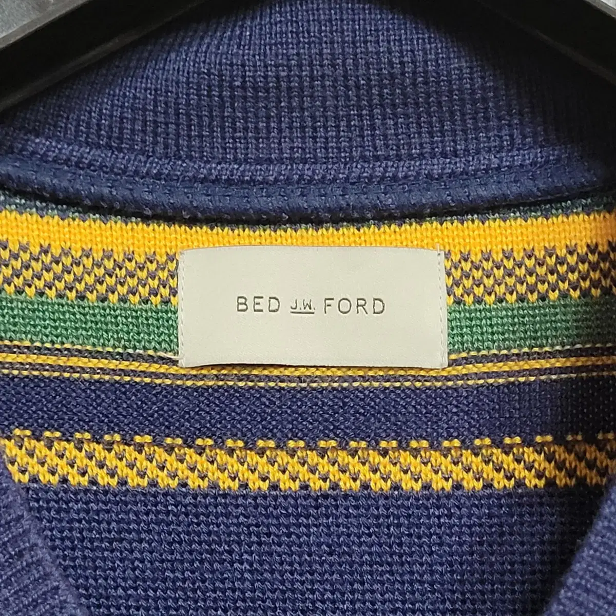 BED J.W. FORD 멀티컬러 카라 스웨터