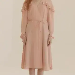 PAUL&ALICE 러플 DRESS /PINK