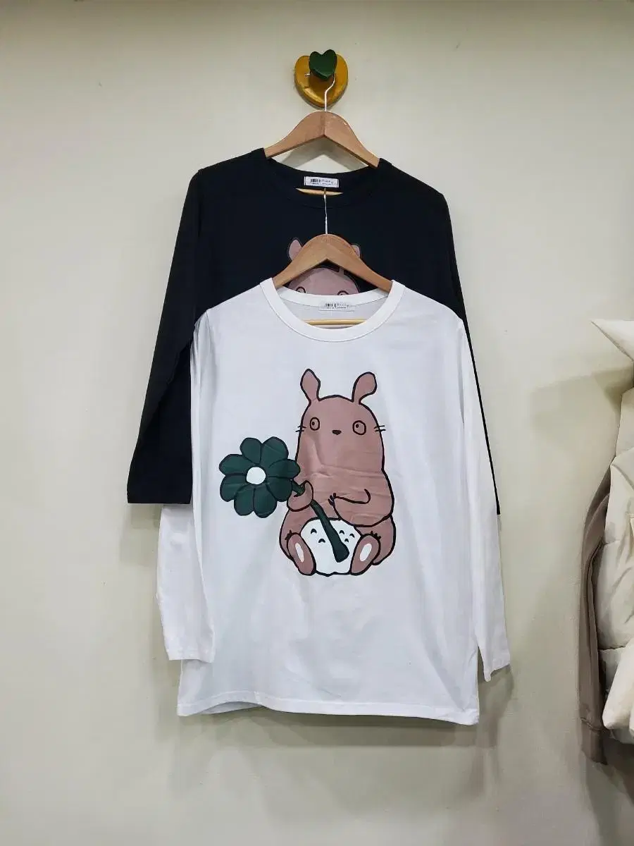 Character Long Sleeve Cotton Tee/Loose Fit Long Sleeve Tee