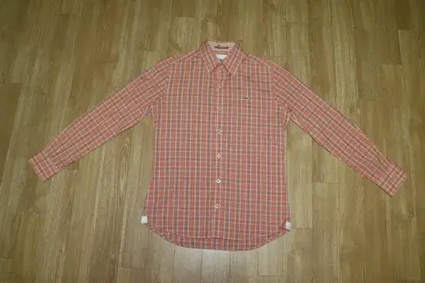 (95)Lacoste/Orange Yello Plaid Shirt