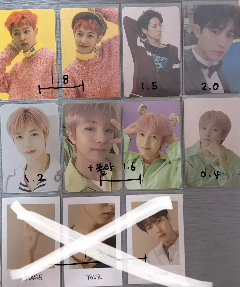 Renjun haechan mark photocard Renmiangyi in bulk