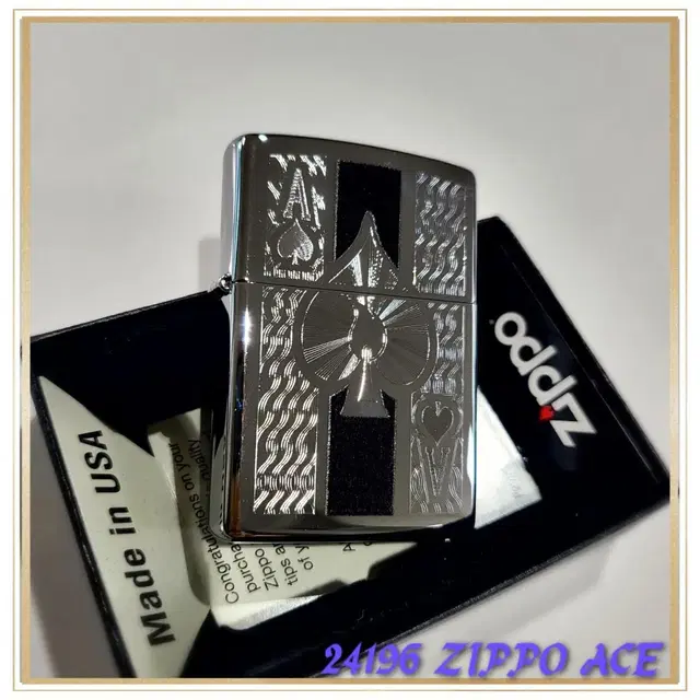 정품 21496 ZIPPO ACE 미개봉 새 지포라이터