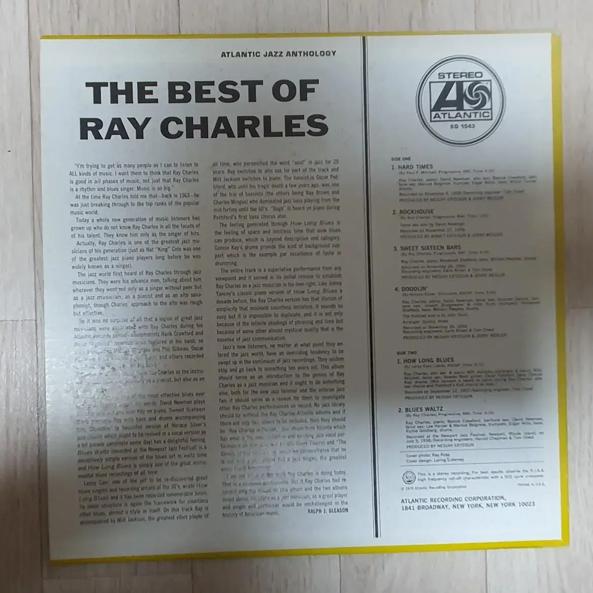 Ray  Charles  Jazz LP