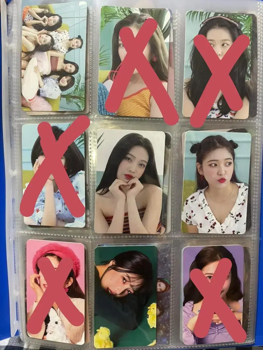 Red velvet photocard,transportation card