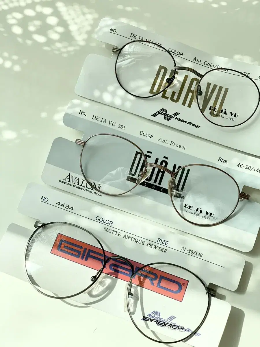 American and Japanese vintage eyeglass frames