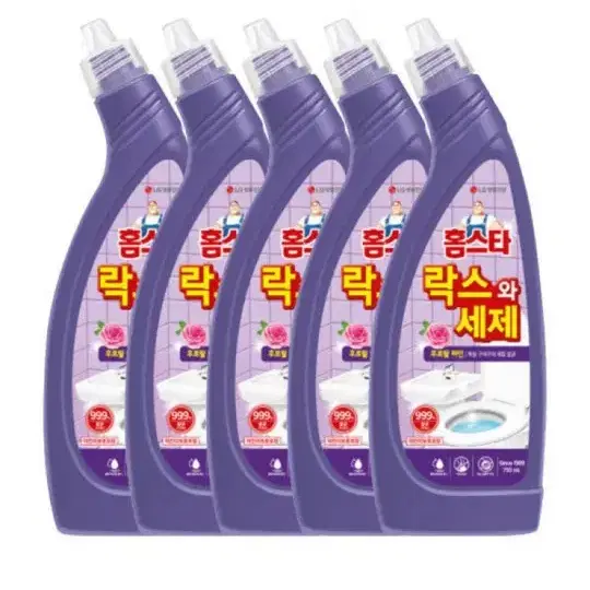 (무배)홈스타 락스와세제 후로랄파인 750ML 5개