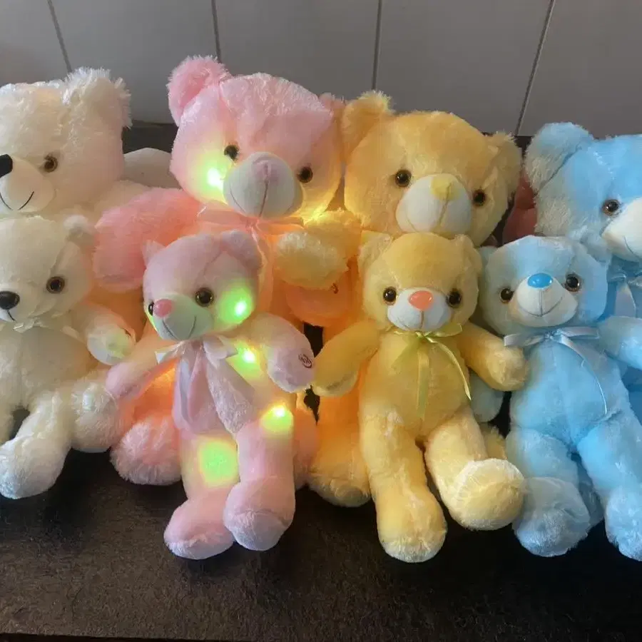 LED 불빛나는 곰인형 테디베어 28cm