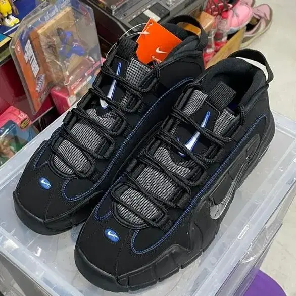 nike penny 나이키 에어맥스 페니 블랙 앤 메탈릭 실버