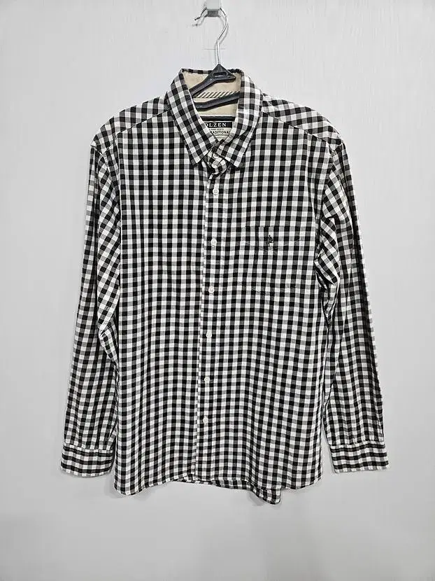 Olsen Brown check long sleeveMen 100 / 330830