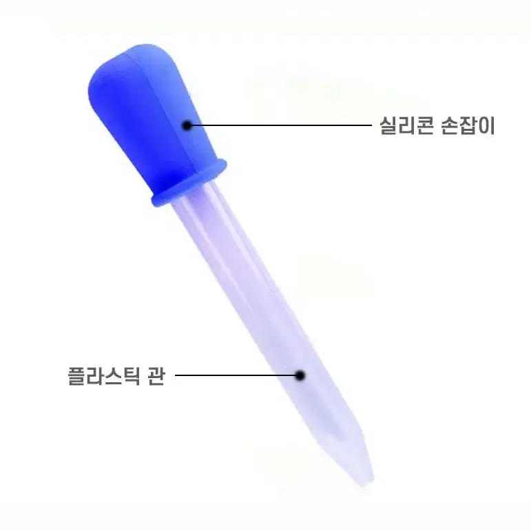 @미니 어항 스포이드 5ml 플라스틱 소재 눈금 수족관 관리 학습용 문구