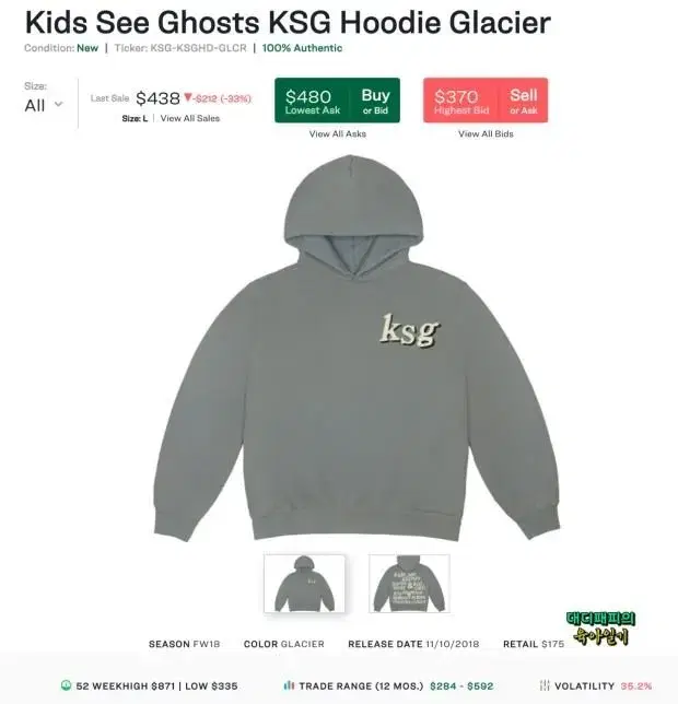 [XL] cpfm ksg hoodie