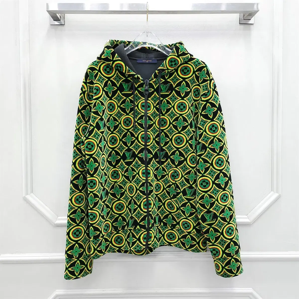 S / Louis Vuitton Jamaican Flower Monogram Hoodie Zip-up