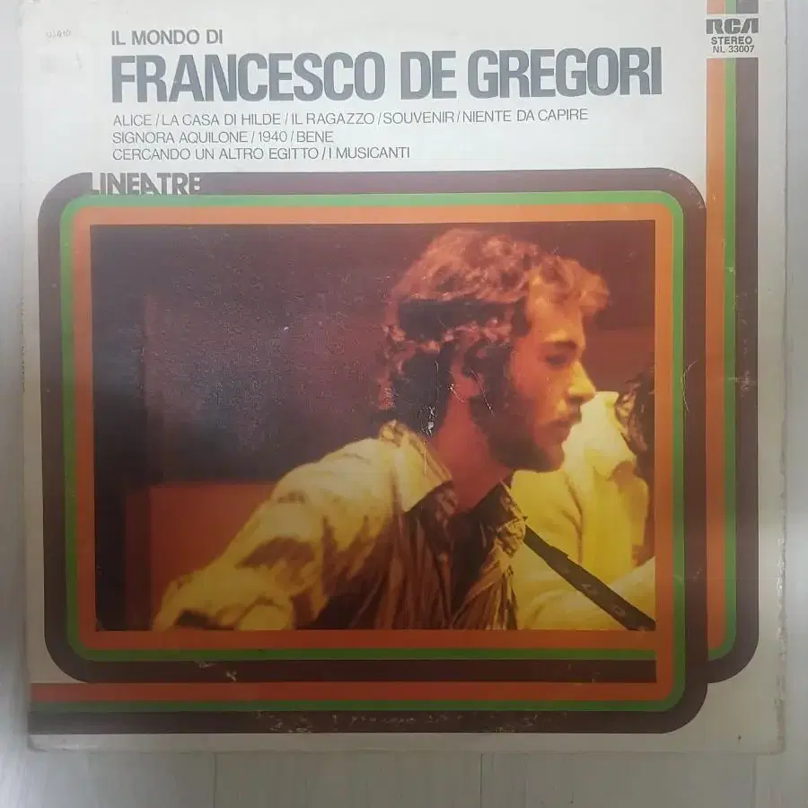 이탈리아 싱어송라이터 Francesco Di Gregori 바이닐 포크