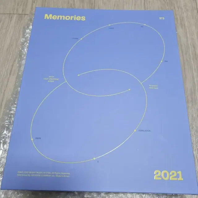 방탄 2021 메모리즈 dvd