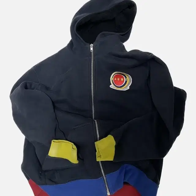 marni colorblock zip-up