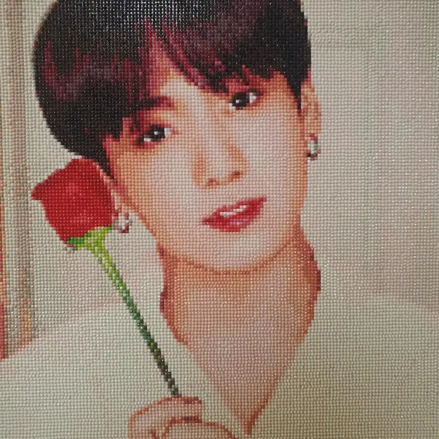 방탄 정국 보석십자수 완성본