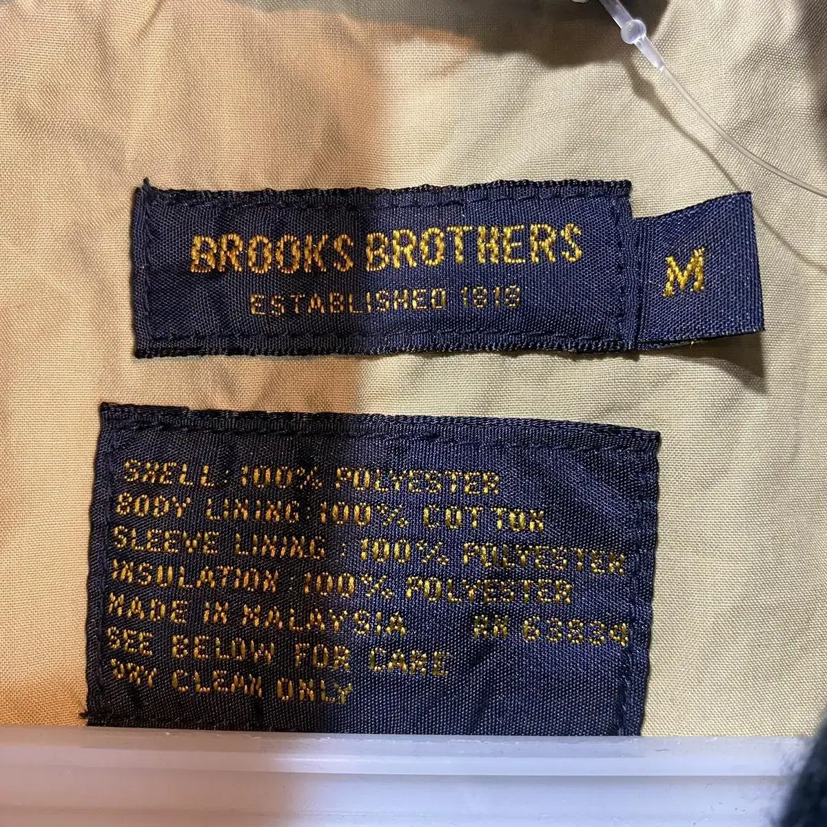 [M] BROOKS BROTHERS 브룩스 브라더스 바라쿠타 퀼팅 자켓