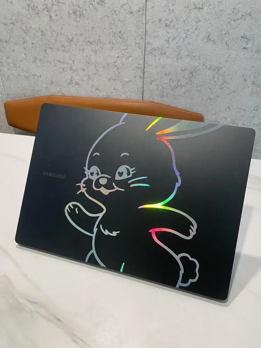 New Jeans Bunny Big Bunny hologram laptop sticker