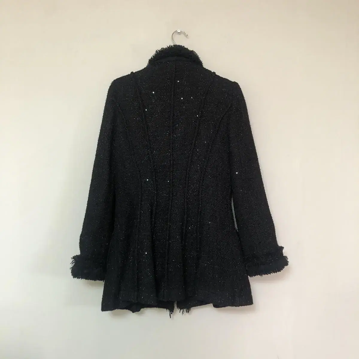 Vintage Advice black tweed long jk