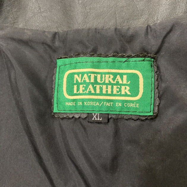 NATURAL LEATHER  100% 소가죽 아메카지 베스트 조끼