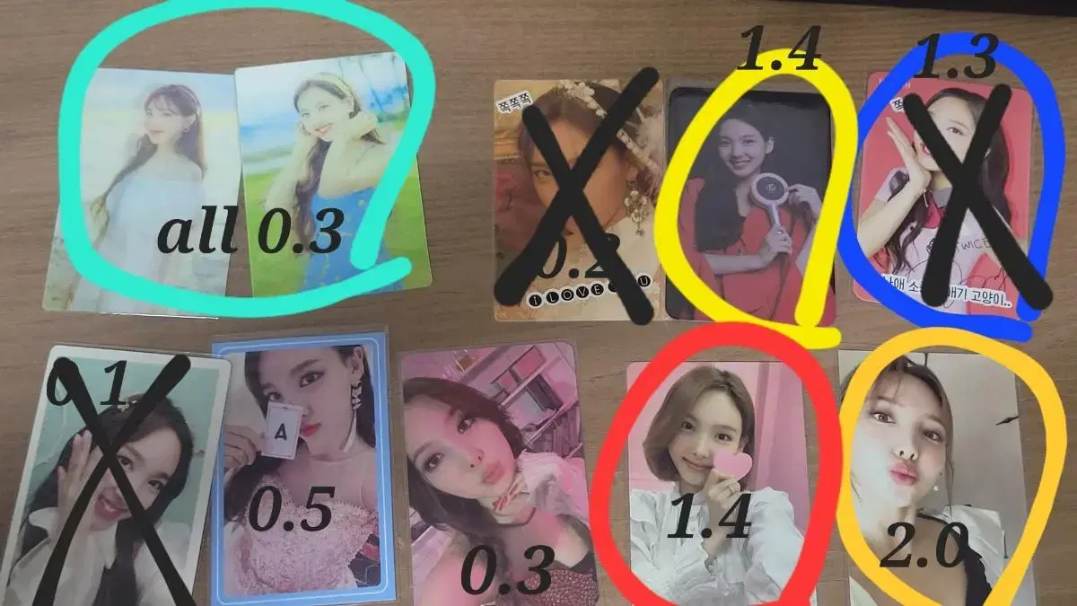 Twice nayeon photocard sells