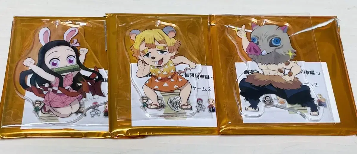 Demon Slayer Infinite Train SD acrylic keyring 2nd Season Nezuko Zenitsu Inosuke