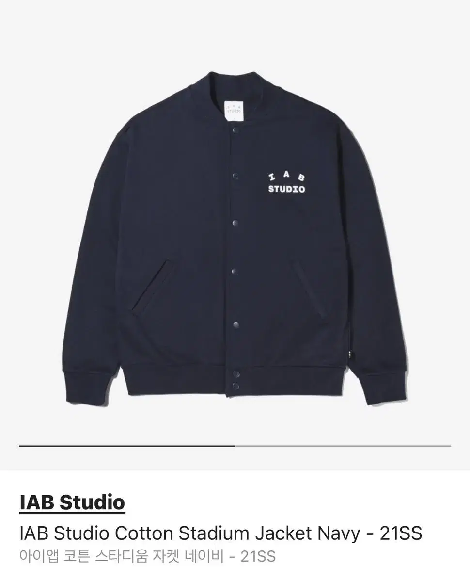 [New]iapp Cotton Stadium Jacket Navy-21SS