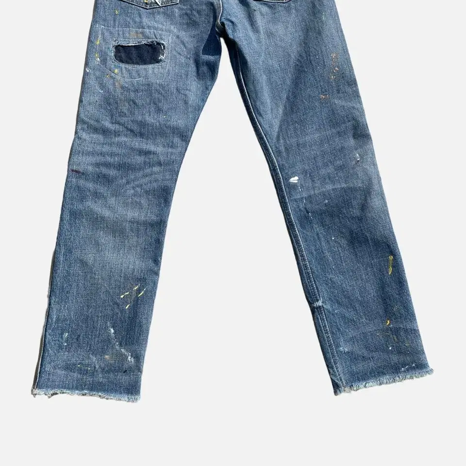 polo repair painted denim pants