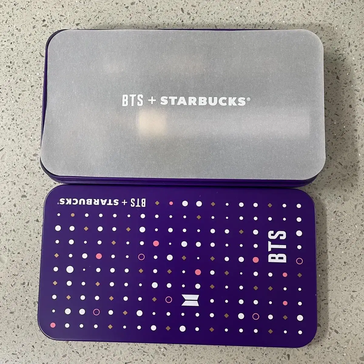 BTS Starbucks Purple Tassel key Chain