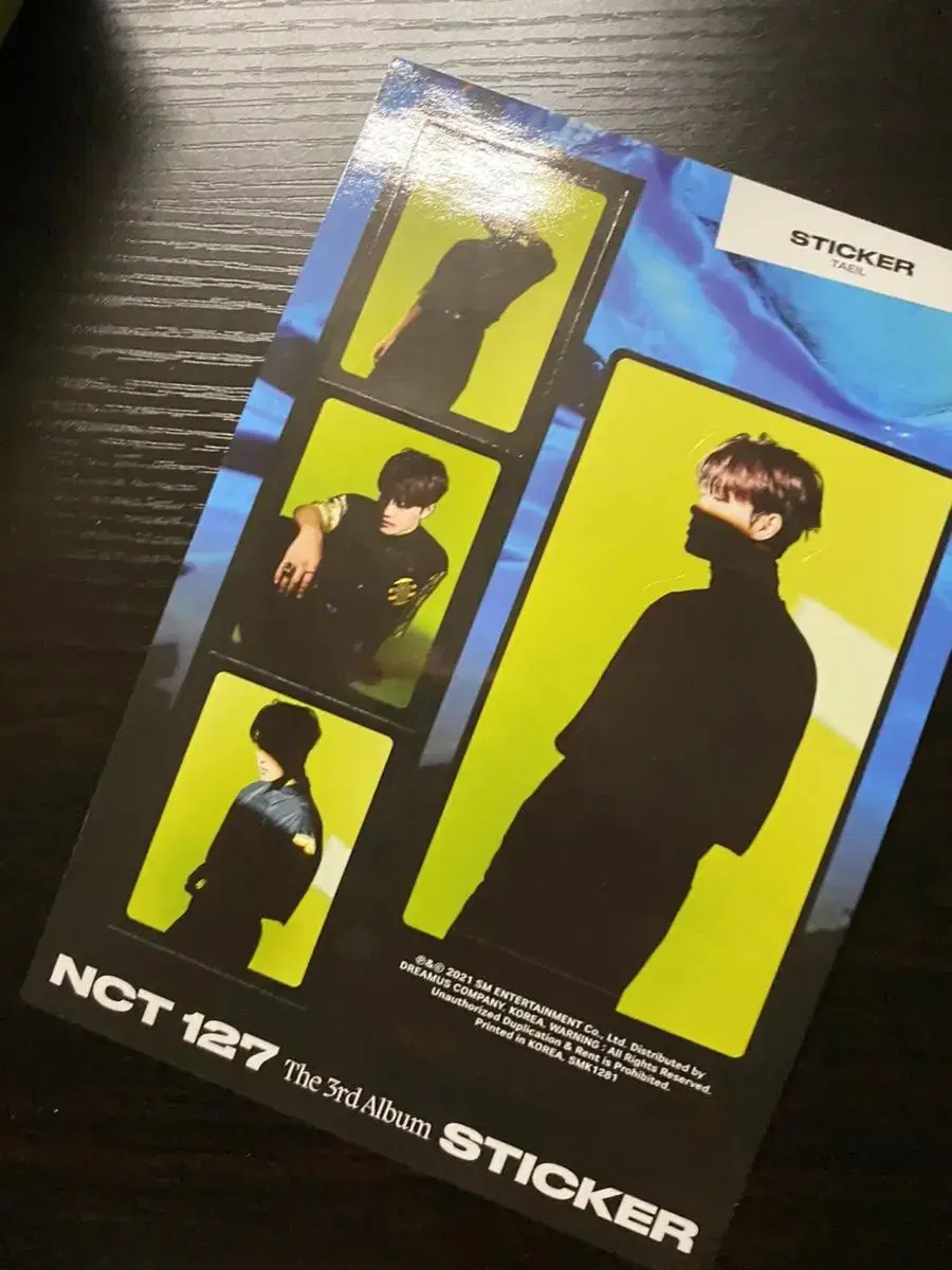 NCT taeil sticker album stickers