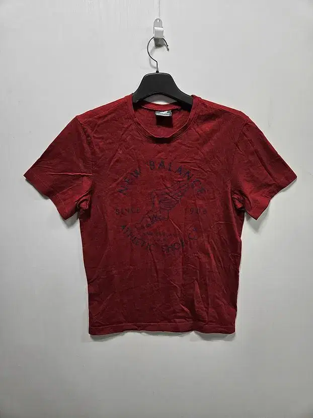 New Balance Burgundy Printed Round Tee Men M(택X) / 330917