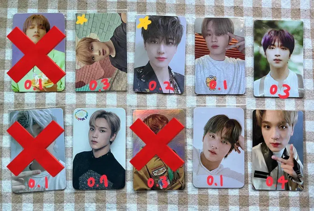 NCT nct haechan lee donghyuk na jaemin chenle photocard WTS