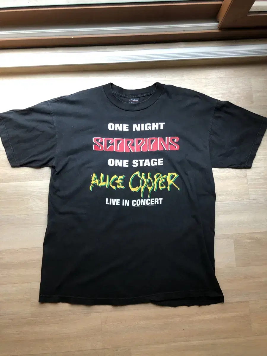 Scorpion,AliceCooper Concert Vintage Band T-Shirt