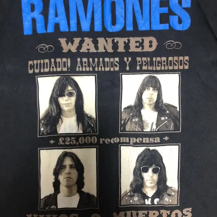 Ramones 라몬즈 빈티지 밴드 티셔츠