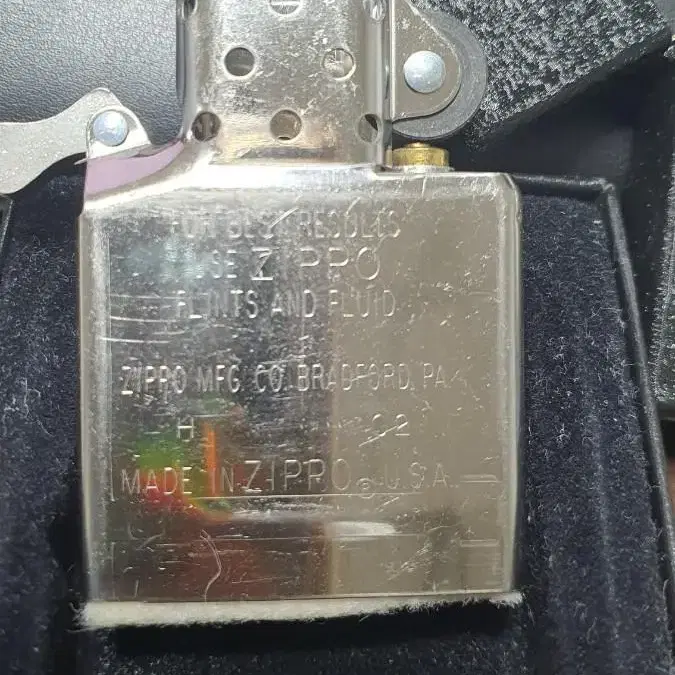 블랙크래클 지포라이터 2000년산 zippo lighter