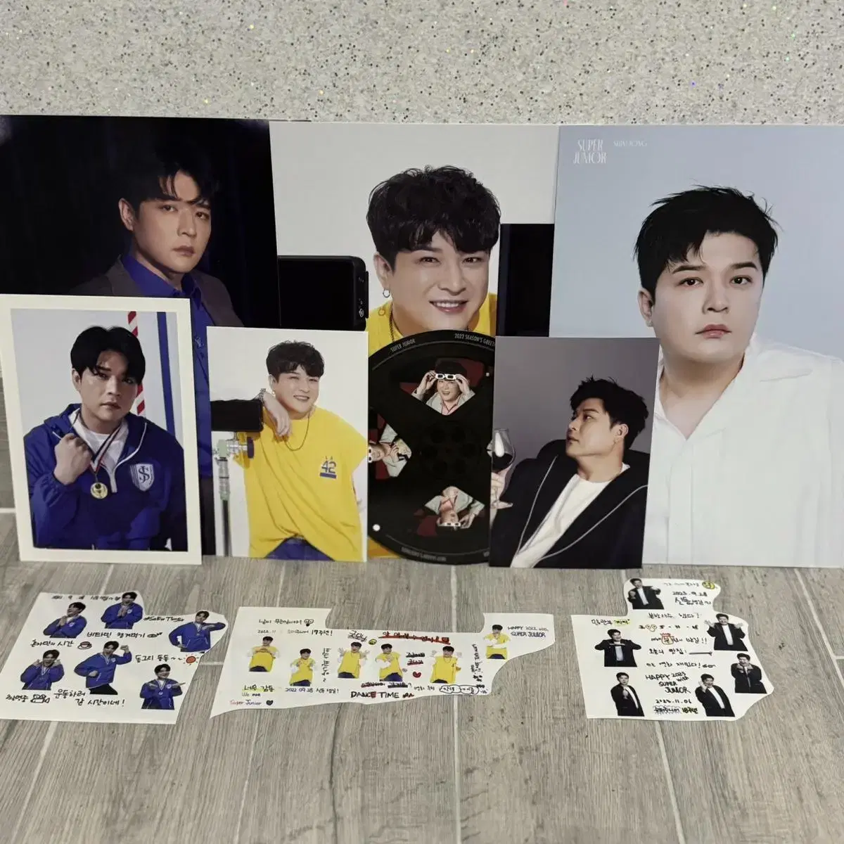 Super Juniors shindong seasons greetings 21,22,23 years wts.