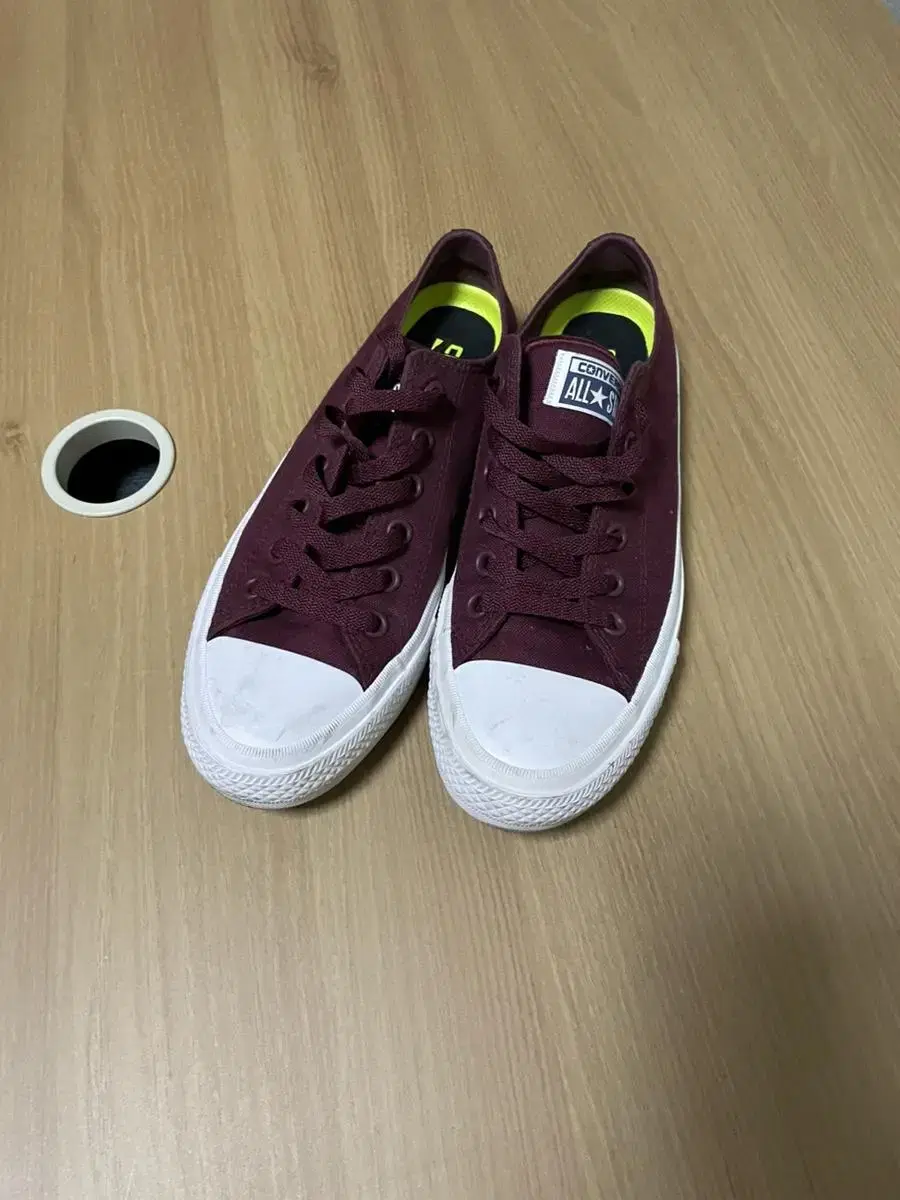 250 Converse Chuck Taylor Burgundy Luna Insoles 1-time fitting