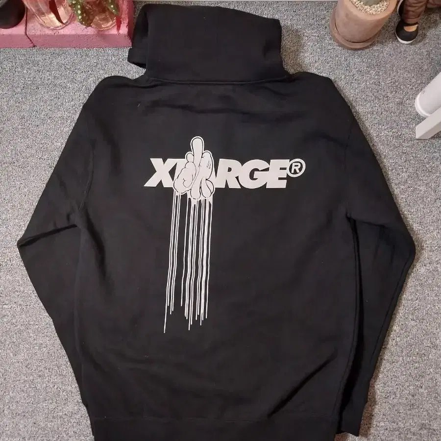 슬릭디씨짓 x XLarge 미키핸드드립 짚업후드 엑스라지