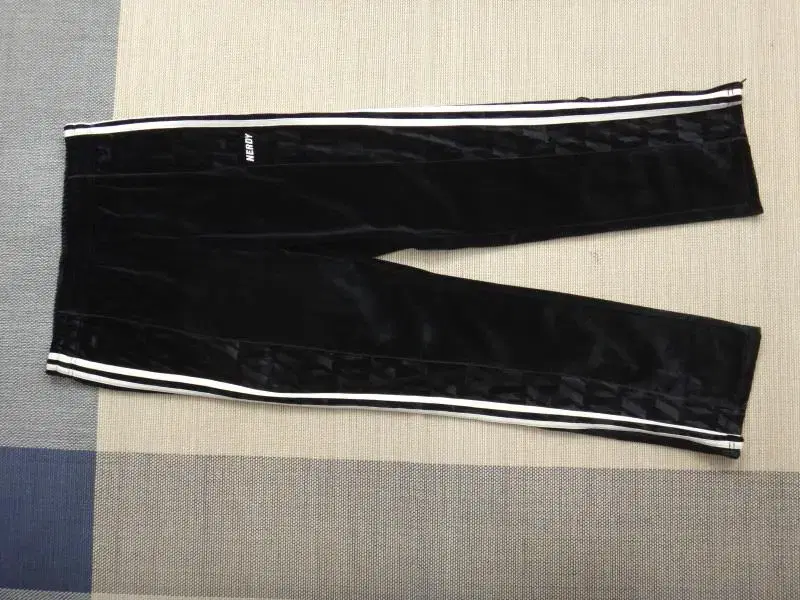 (34-36 inches) Navy DNA Block Velvet Track Pants