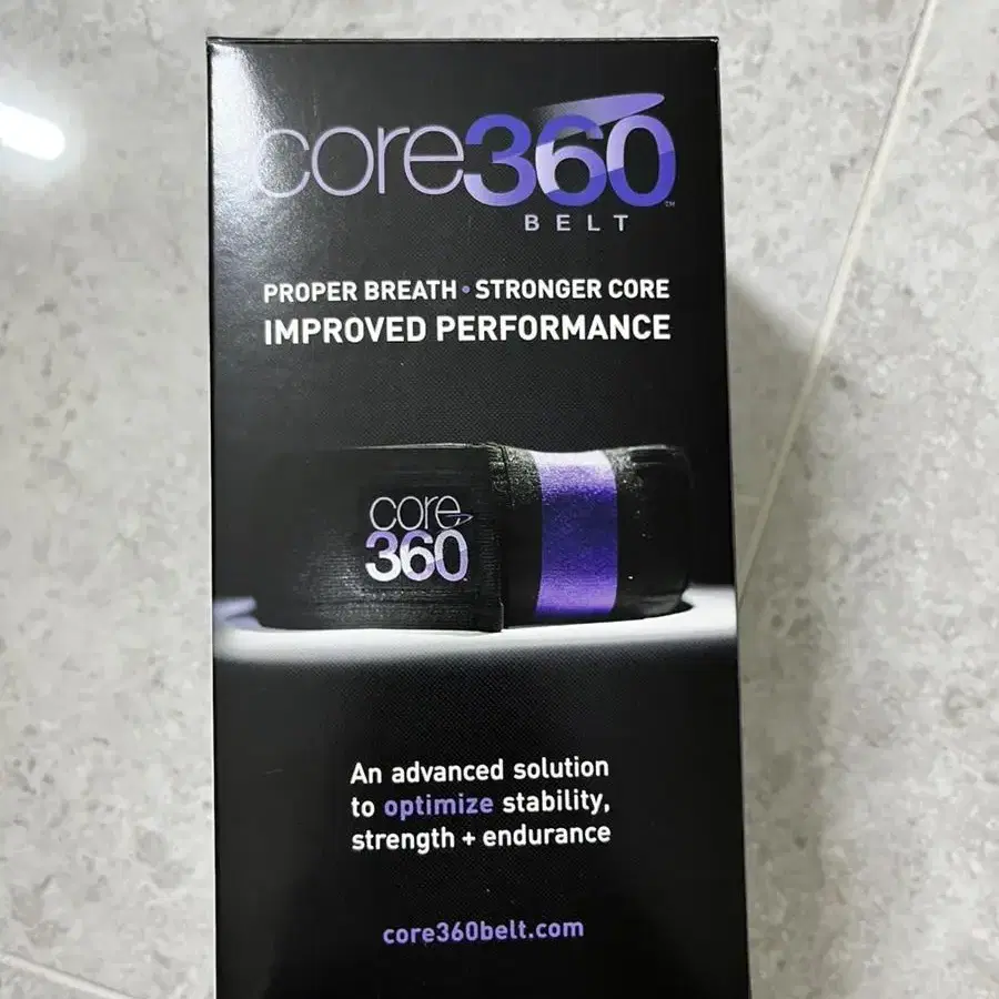 Core 360 belt 복압벨트 호흡훈련벨트