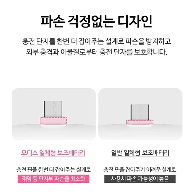 모디스 보조배터리 5000 C타입/8핀