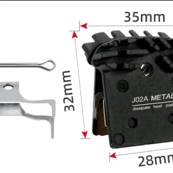 J02A 호환 메탈 브레이크패드 mtb