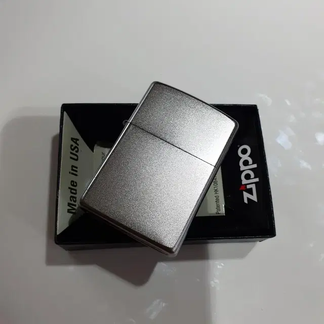 205 REG SATIN CHROME 정품 미개봉 새 지포라이터