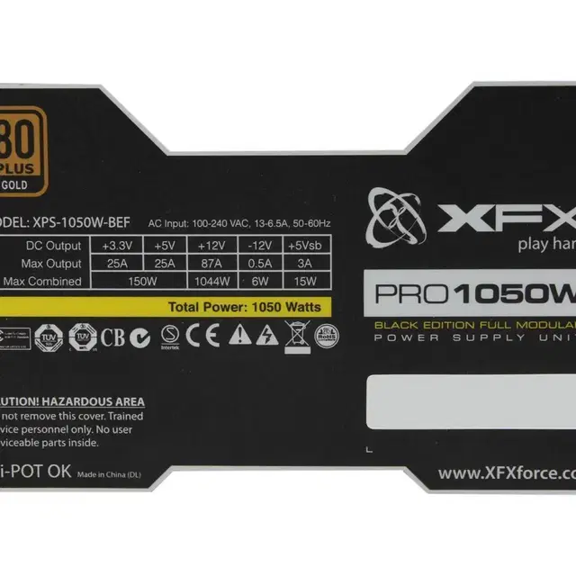 XFX PRO 1050W BLACK EDITION FULL MODULAR