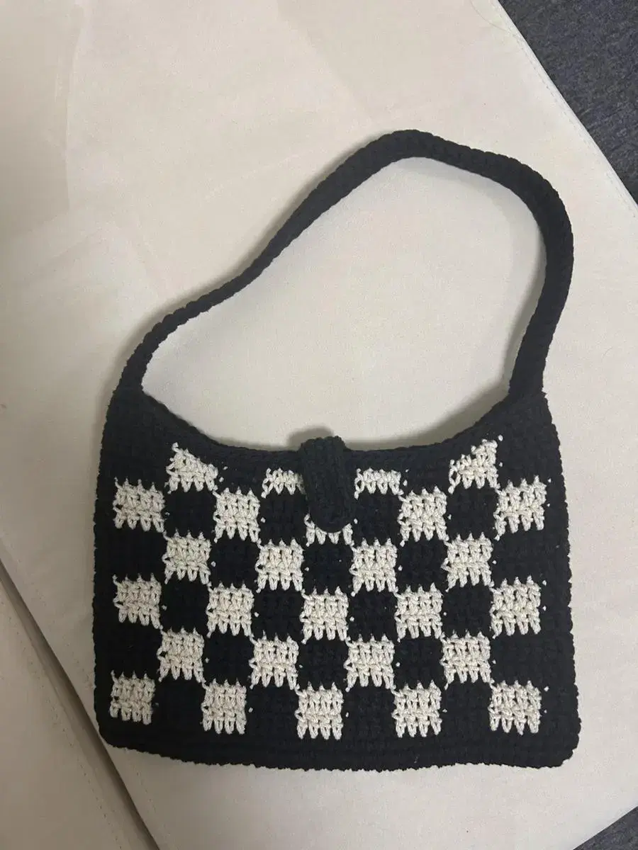 Checkerboard shoulder bag