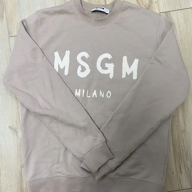 MSGM 브러쉬드 로고 맨투맨 S사이즈