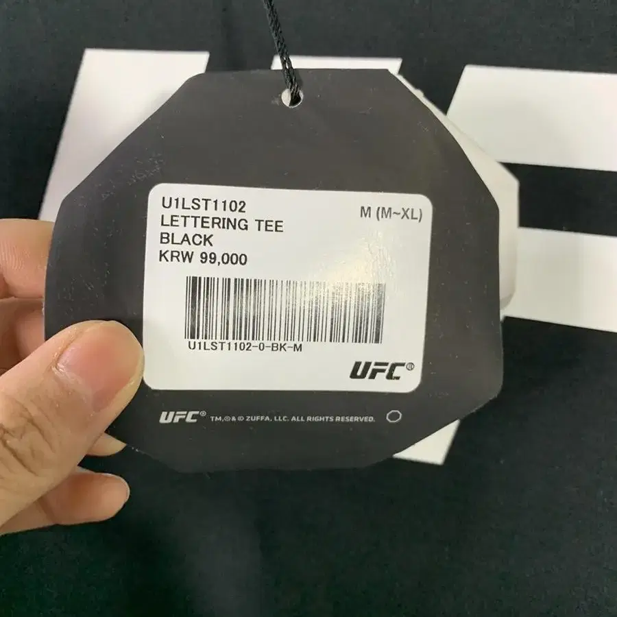 ufc 새상품 긴팔 티셔츠 공용 m