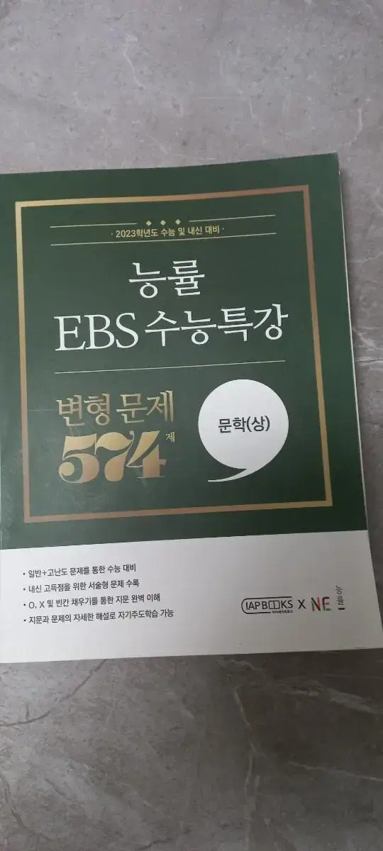 능률 EBS 수능특강 변형 문제 문학(상)